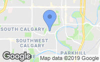 Map of Evanston, AB