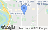 Map of Evanston, AB