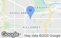Map of Evanston, AB