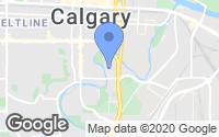Map of Evanston, AB