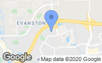 Map of Evanston, AB