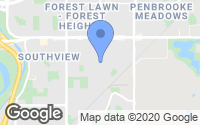 Map of Evanston, AB